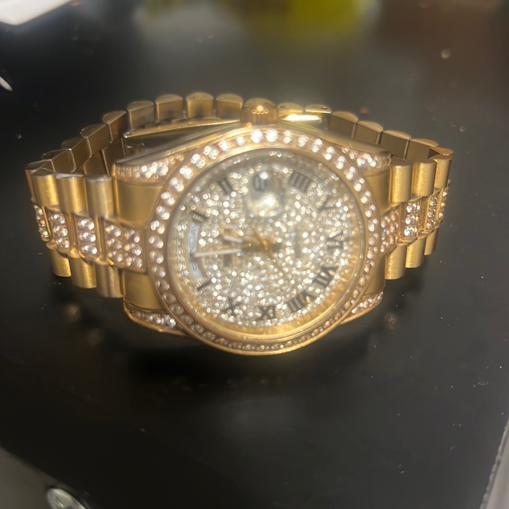 Iced out watch